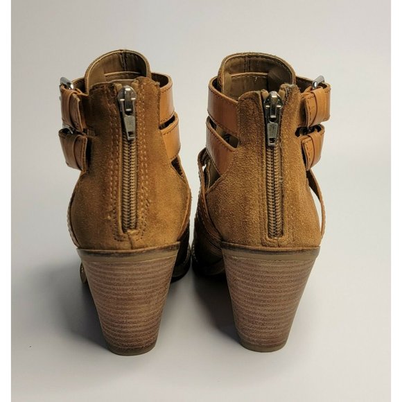 DV DOLCE VITO CAITLYNN COGNAC SUEDE ANKLE BOOTS SIZE 6 IN ORIGINAL BOX - Picture 5 of 8